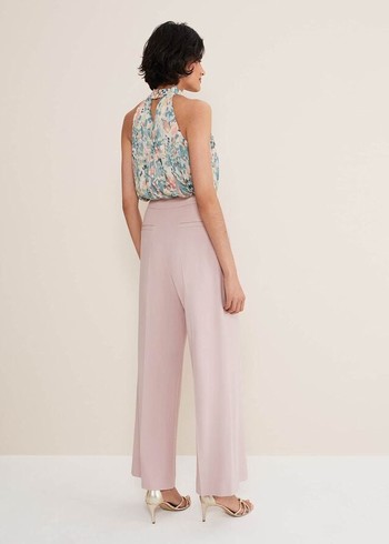 Phase Eight Celyn Wide Legs Trousers Pink Canada | LHIFVX-456